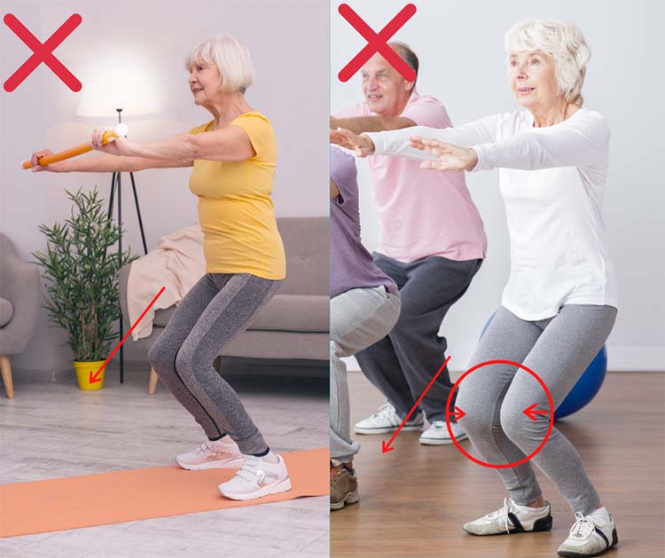 squat for old women